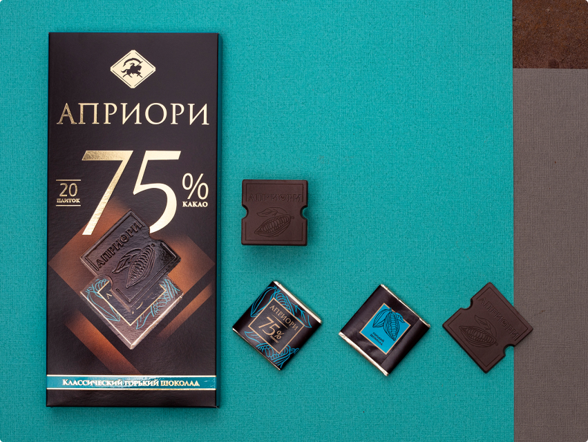 Априори Горький шоколад 75% какао, 100 г Априори Горький шоколад 75% какао, 100 г