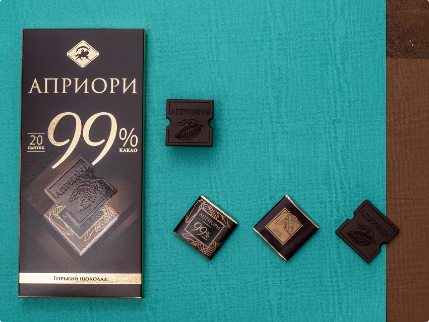 Априори Горький шоколад 99% какао, 100 г Априори Горький шоколад 99% какао, 100 г